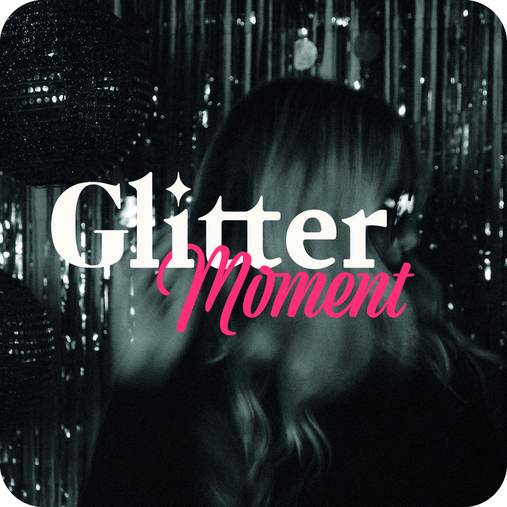 Déclinaison du logo Glittermoment