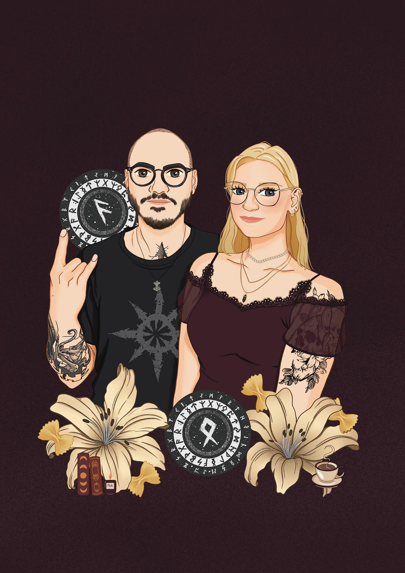 Illustration de portrait personnalisé